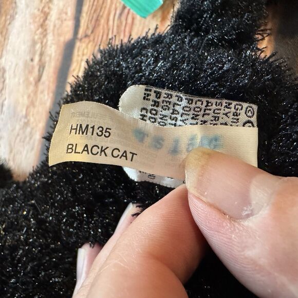 Ganz Webkinz Black Cat HM135 Plush Stuffed Animal Toy Green Eyes No Code - Picture 9 of 9